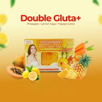 Double Gluta+ Pineapple & Lemon + Papaya Carrot Soap
