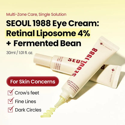 K-SECRET SEOUL 1988 Retinal Eye Cream : Retinal Liposome 4% + Fermented Bean 30 ml
