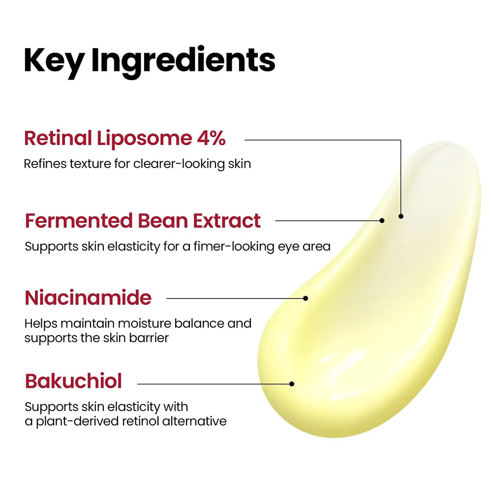 K-SECRET SEOUL 1988 Retinal Eye Cream : Retinal Liposome 4% + Fermented Bean 30 ml