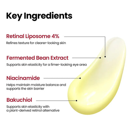 K-SECRET SEOUL 1988 Retinal Eye Cream : Retinal Liposome 4% + Fermented Bean 30 ml