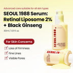 K-SECRET SEOUL 1988 Retinal Serum : Retinal Liposome 2% and 58% Black Ginseng 30 ml